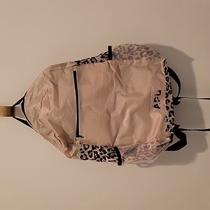 APL leopard print packable backpack